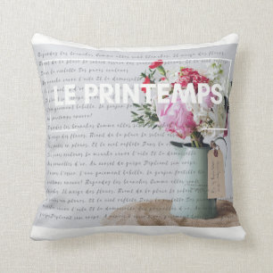 Throw Pillow - Springtime - French Decor