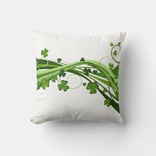 Throw Pillow-St. Patrick's Day Cushion (Front)