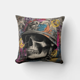 Throw Pillow Stop war