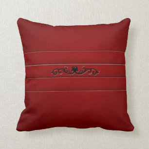 Throw Pillow - Stripe Red Heart