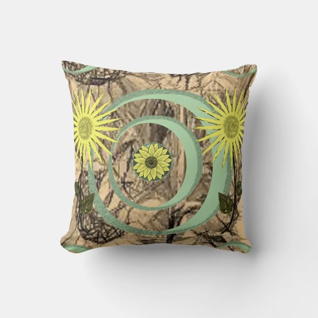 Throw Pillow Sunflower (Front)