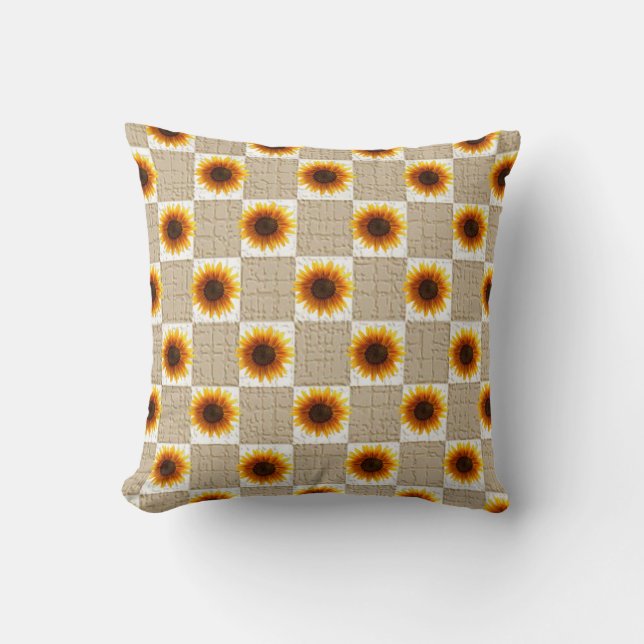 Throw Pillow Sunflower (Front)
