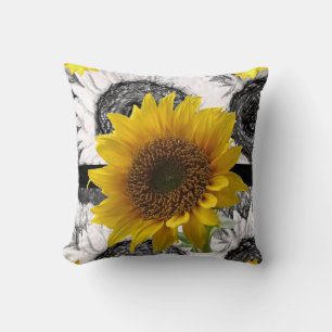 Throw Pillow Sunflower
