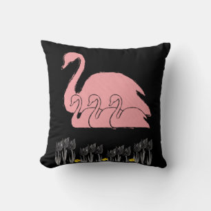 Throw Pillow Swan