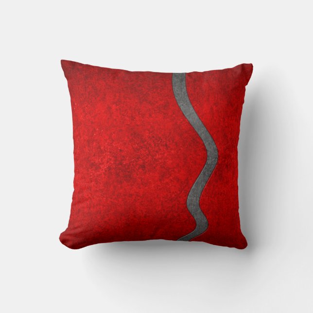Throw Pillow - Swerve Red-Red (Front)