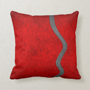 Throw Pillow - Swerve Red-Red