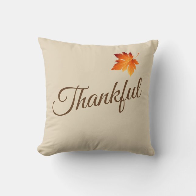 Throw Pillow-Thankful  Cushion (Front)