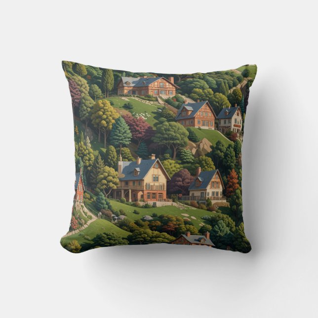 Throw Pillow(The House Like a Picture) Cushion (Front)
