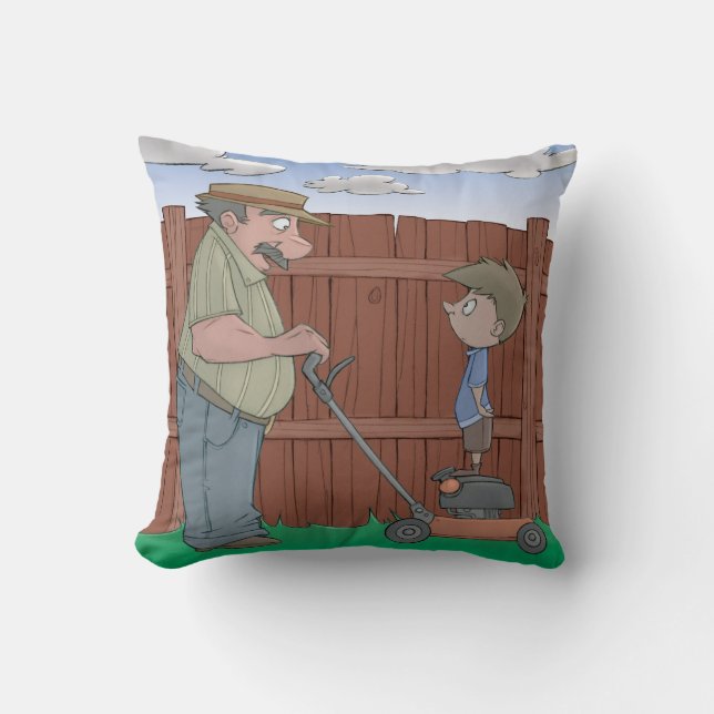 Throw Pillow - The Neighbour (Front)