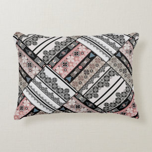 Throw Pillow Tribal ethno traditional geometrical 