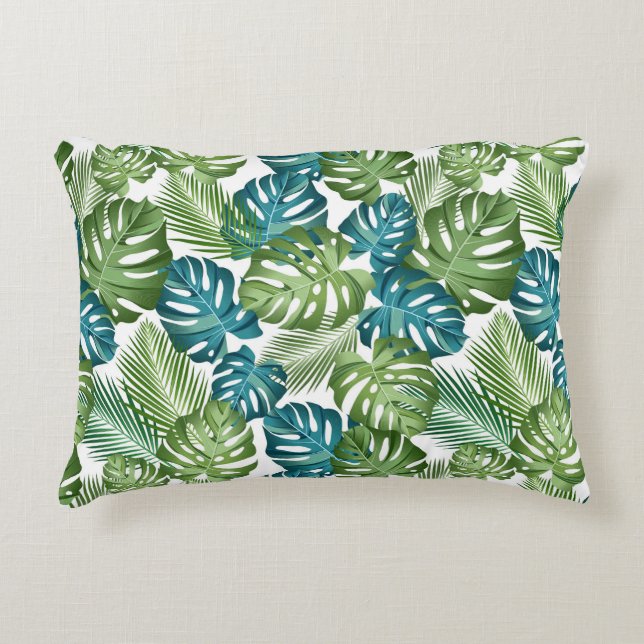 Throw Pillow Tropical Palms (Front)