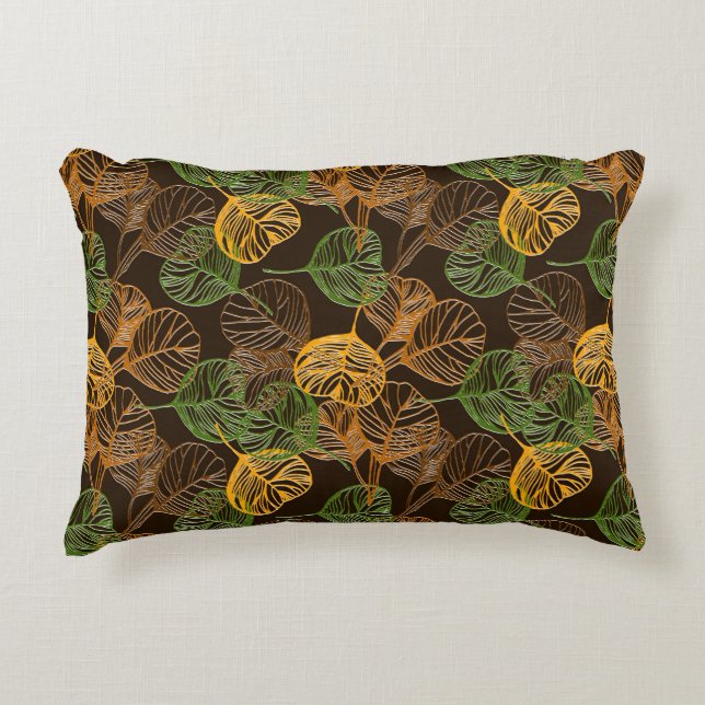 Throw Pillow Tropical Palms (Front)