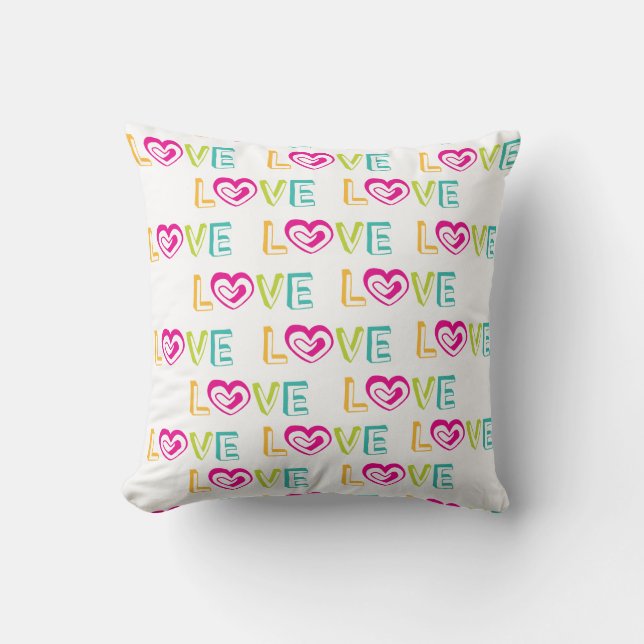 Throw Pillow Valentine's Day Love (Front)