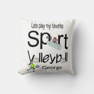 Throw Pillow Volleyball Sports