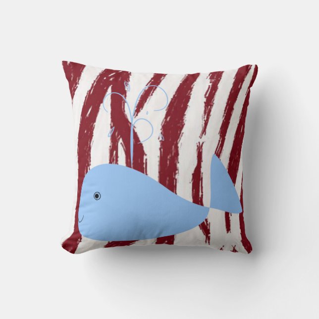 Throw Pillow Whale (Front)