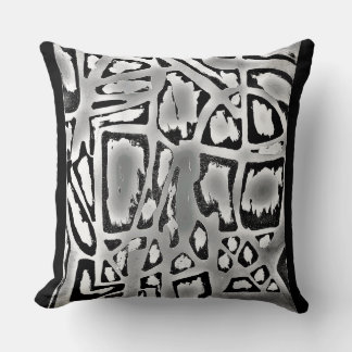 Throw Pillow with Abstract Design