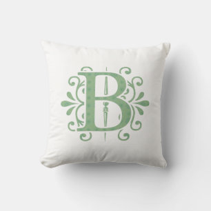 Throw Pillow with Alphabet letters - letter B