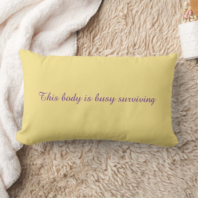Throw Pillow with an inspirational message (Blanket)