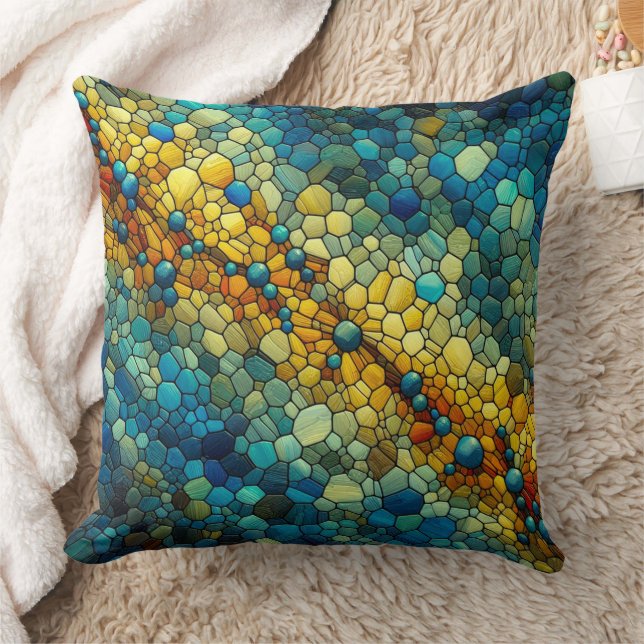 Throw Pillow with artwork 55 - Embossed artwork. (Blanket)