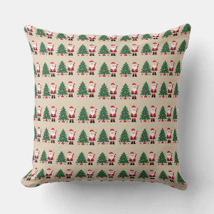 Throw Pillow With Christmas Decoration