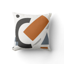 Throw Pillow with creative geometric art