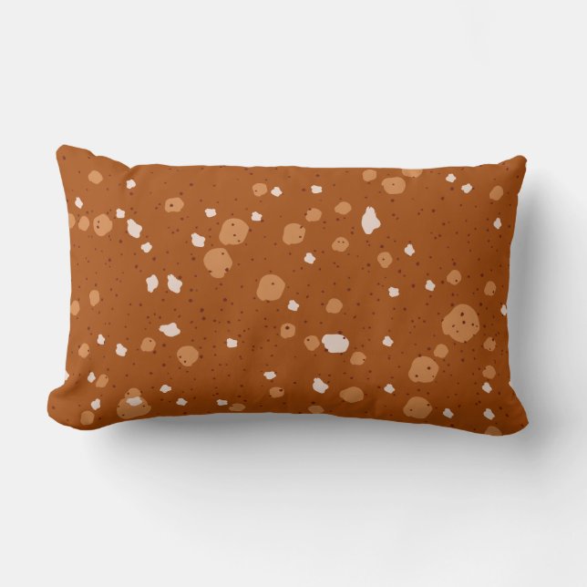 Throw Pillow With Elegant Terrazzo Texture (Front)