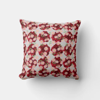 Throw Pillow with Flourish Pattern Design