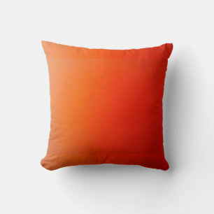 Throw Pillow with Graduated Orange Design