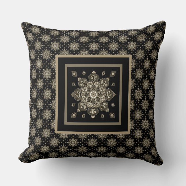 Throw Pillow with medallions (Front)