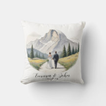 Throw Pillow Yosemite National Park theme Wedding