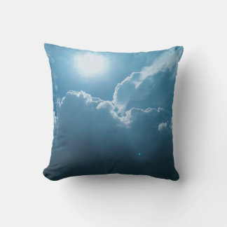Throw pillows-Dramatic Sunlight Through Clouds Cushion