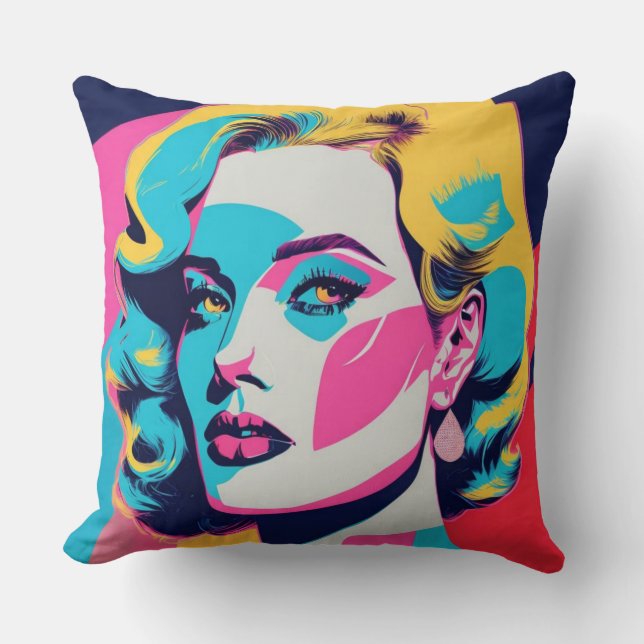 Throw pillows, Pop art Cushion (Front)