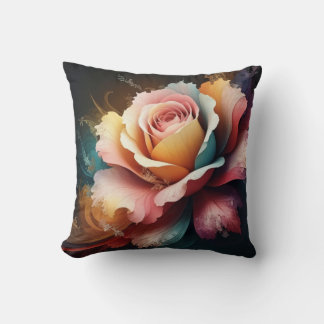 Throw Pillows rose flower