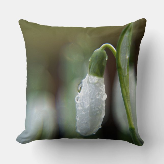 Throw Pillows Snow Drops (Front)