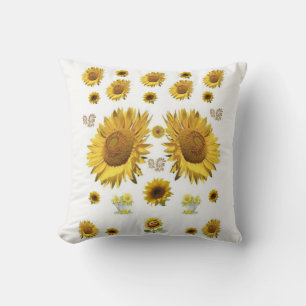 Throw Pillows Sunflower