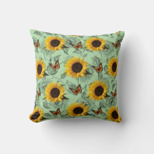 Throw Pillows Sunflower