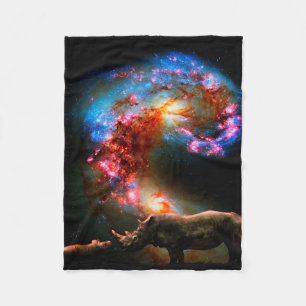  Throw Rhino   Mink Sherpa Rhino Dad  gift idea Fleece Blanket