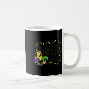 Throw something mister mardi gras beads new orlean coffee mug