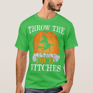 Throw The Dice Witches Bunco Halloween Party Costu T-Shirt