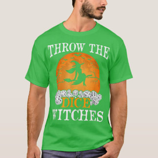 Throw The Dice Witches Bunco Halloween Party Costu T-Shirt