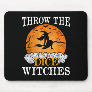 Throw The Dice Witches Bunco Party Mouse Pad