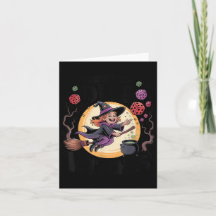 Throw The Dice Witches Halloween Bunco Dice Game D Card