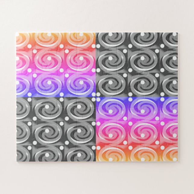 Throw the lucky dice art jigsaw puzzle (Horizontal)