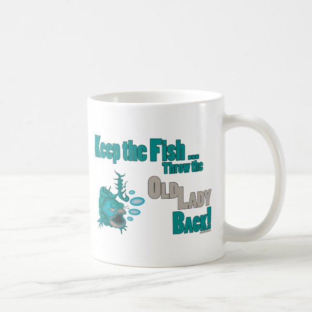 Throw the Old Lady Back Coffee Mug (Right)