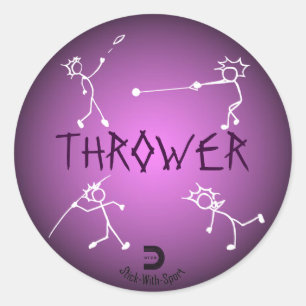 Thrower Sticker Purple