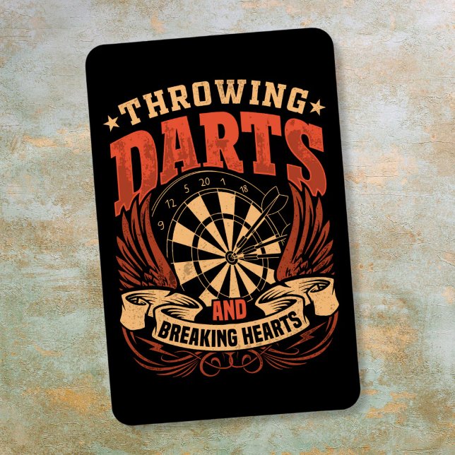 Throwing Darts and Breaking Hearts - Funny Dart Magnet (Creator Uploaded)