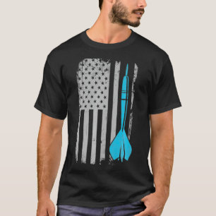Throwing Darts - Vintage USA American Flag for T-Shirt