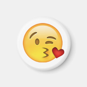 Throwing Kiss - Emoji Magnet