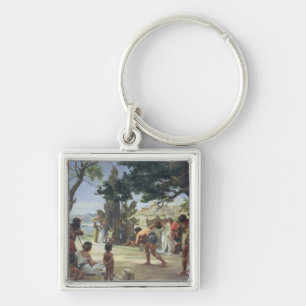 Throwing the Discus, 1875 Key Ring