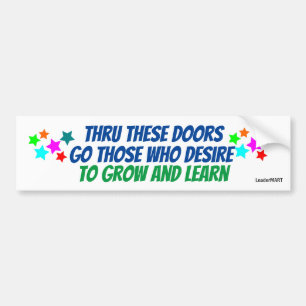 Thru These Doors ... Bus Signage Sticker